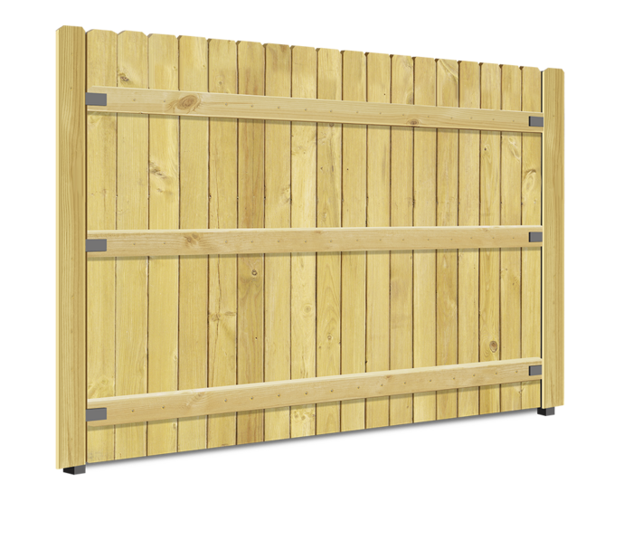 Wood fence postmaster post option with vanity post cover