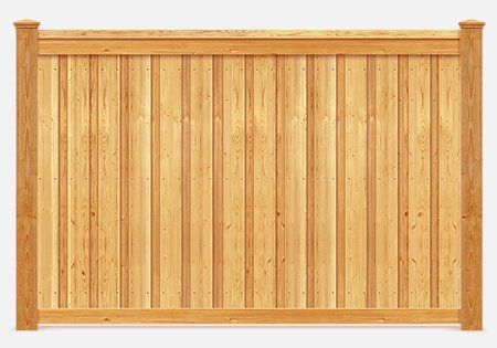 Elk Grove Village IL cap and trim style wood fence