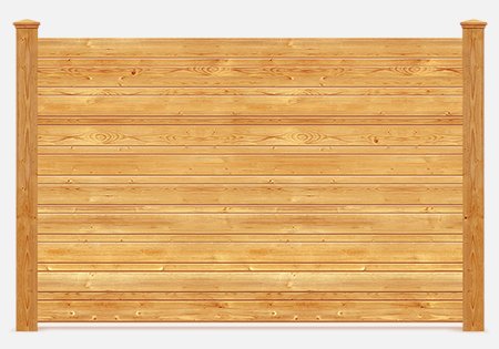 Elk Grove Village IL horizontal style wood fence