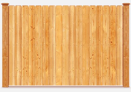 Elk Grove Village IL stockade style wood fence